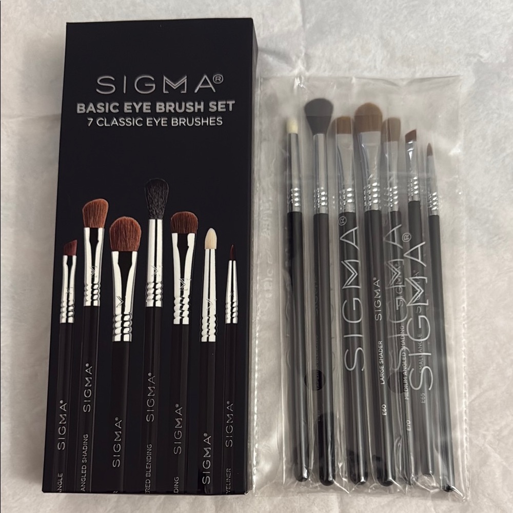 Sigma Beauty Basic Eye Brush Set - 7 Classic Brushes